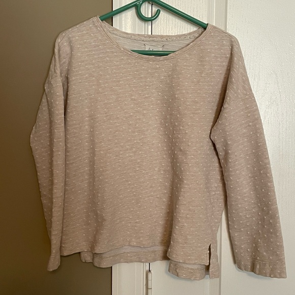 NWOT Lou&Grey Women’s Polka Dot Long Sleeve Top. Size Large. - Picture 1 of 3